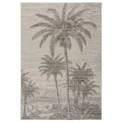 Dunelm Palm Tree Indoor Outdoor Rug -Modern Rugs Home 1000181367 alt01
