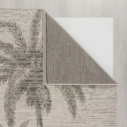 Dunelm Palm Tree Indoor Outdoor Rug -Modern Rugs Home 1000181367 alt03