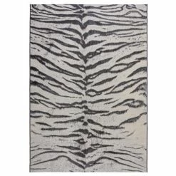 Dunelm Saber Tiger Print Indoor Outdoor Rug -Modern Rugs Home 1000181370 alt01