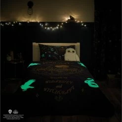 Harry Potter Hogwarts Glow In The Dark Bedspread 9 Harry Potter Hogwarts Glow In The Dark Bedspread -Modern Rugs Home 1000182251 alt03
