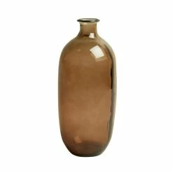 The Edited Life Brown Recycled Glass Bottle Vase -Modern Rugs Home 1000182448 alt02