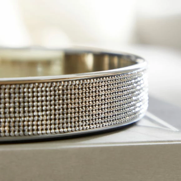 Dunelm Round Diamante Tray 4 Dunelm Round Diamante Tray - Image 2