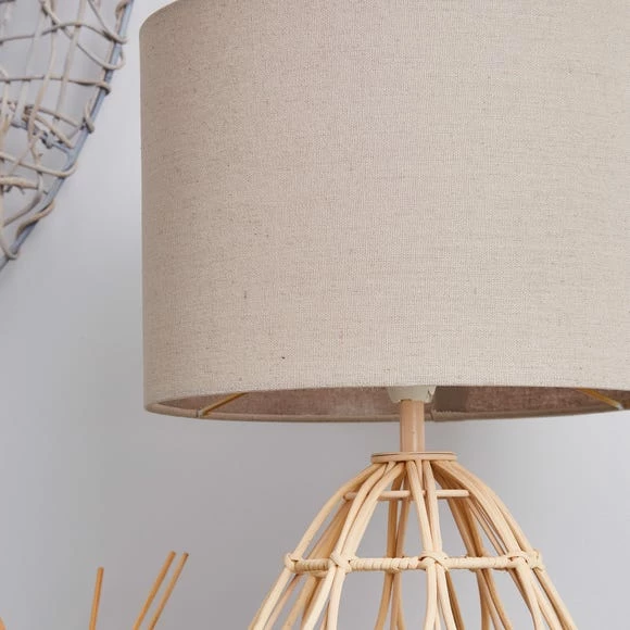 Dunelm Decorative Cane Table Lamp 5 Dunelm Decorative Cane Table Lamp - Image 3