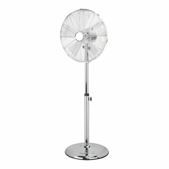 Dunelm 16" Chrome Pedestal Fan 4 Dunelm 16" Chrome Pedestal Fan - Image 2