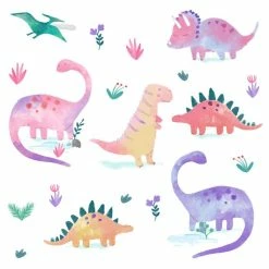Dunelm Dinosaur Pink Medium Wall Stickers 7 Dunelm Dinosaur Pink Medium Wall Stickers -Modern Rugs Home 1000184882 alt02