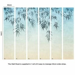 Dunelm Ombre Leaf Mural 12 Dunelm Ombre Leaf Mural -Modern Rugs Home 1000185492 alt03