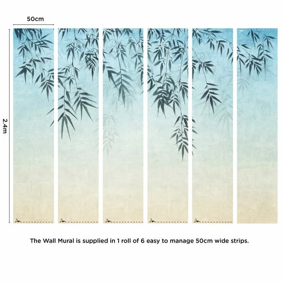 Dunelm Ombre Leaf Mural 7 Dunelm Ombre Leaf Mural - Image 5
