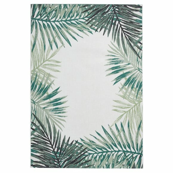 Think Rugs Miami Leaf Edge Indoor Outdoor Rug 5 Think Rugs Miami Leaf Edge Indoor Outdoor Rug - Image 3