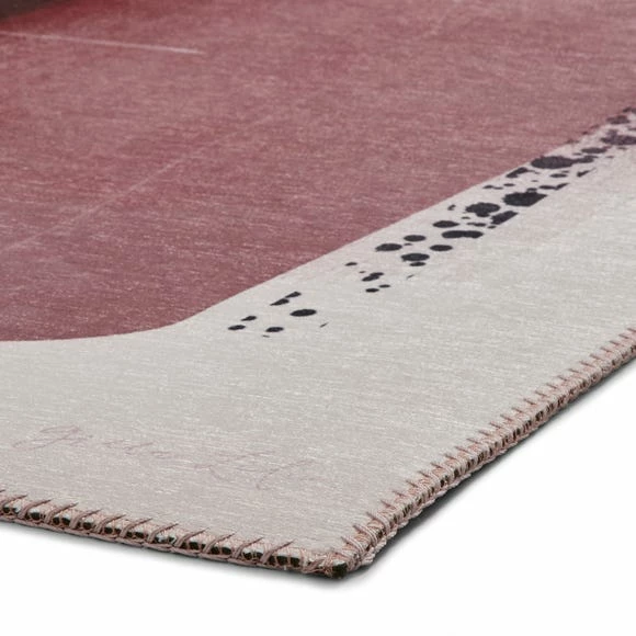Think Rugs Michelle Collins Abstract Rose Crimson Rug 7 Think Rugs Michelle Collins Abstract Rose Crimson Rug - Image 5