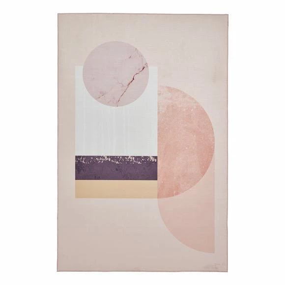 Think Rugs Michelle Collins Rose Geometric Rug 4 Think Rugs Michelle Collins Rose Geometric Rug - Image 2