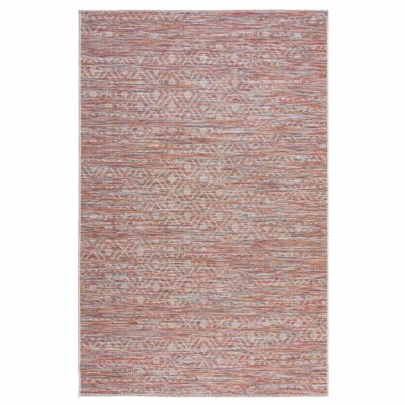Dunelm Sunset Terracotta Mix Indoor Outdoor Rug 4 Dunelm Sunset Terracotta Mix Indoor Outdoor Rug - Image 2