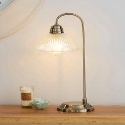 Dunelm Henry Antique Brass Table Lamp