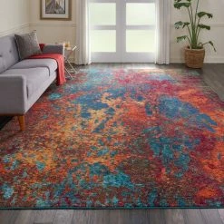 Nourison Multi Coloured Celestial Atlantic Rug