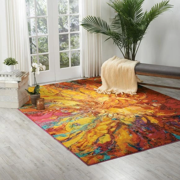 Nourison Multi Coloured Celestial Cayenne Rug 3 Nourison Multi Coloured Celestial Cayenne Rug