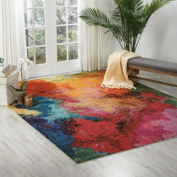 Nourison Multi Coloured Celestial Palette Rug 3 Nourison Multi Coloured Celestial Palette Rug