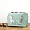 Dunelm Retro Seafoam 4 Slice Toaster 2 Dunelm Retro Seafoam 4 Slice Toaster -Modern Rugs Home 30421476