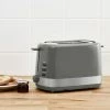 Dunelm 2 Slice Grey Toaster -Modern Rugs Home 30422144