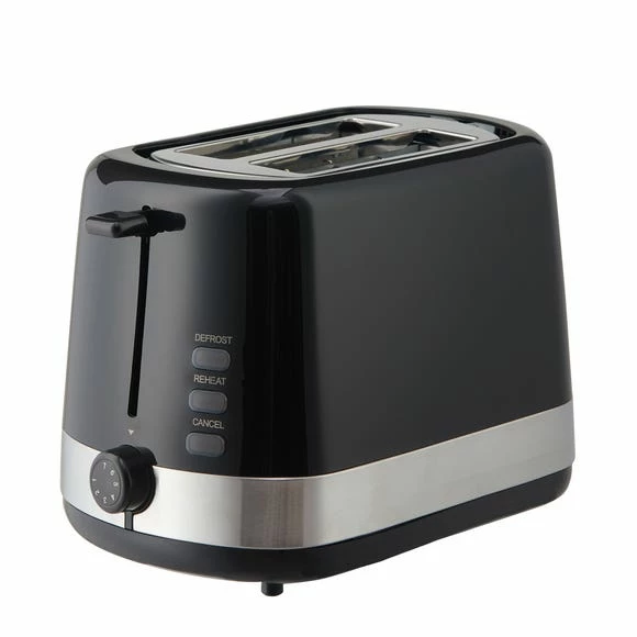Dunelm Black 2 Slice Toaster 3 Dunelm Black 2 Slice Toaster