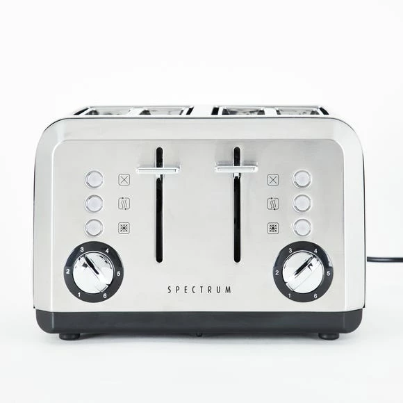 Spectrum Brushed Stainless Steel 4 Slice Toaster 3 Spectrum Brushed Stainless Steel 4 Slice Toaster