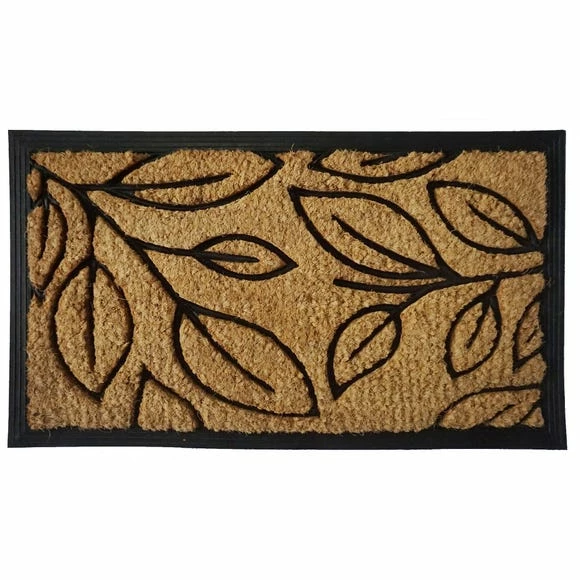 Dunelm Natural Leaves Coir Doormat 3 Dunelm Natural Leaves Coir Doormat