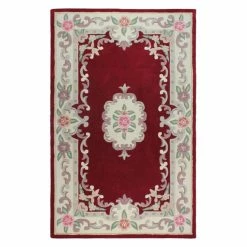 Flair Red Lotus Premium Aubusson Rug
