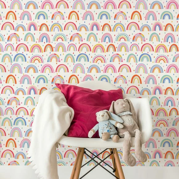 Dunelm Over The Rainbow Pink Wallpaper 3 Dunelm Over The Rainbow Pink Wallpaper