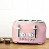 Dunelm Retro Pink 4 Slice Toaster 1 Dunelm Retro Pink 4 Slice Toaster -Modern Rugs Home 30605398