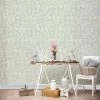 Crown Wallpaper Woodland Duck Egg Wallpaper 1 Crown Wallpaper Woodland Duck Egg Wallpaper -Modern Rugs Home 30611084