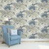 Crown Wallpaper Oriental Landscape China Blue Wallpaper