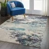 Nourison Teal Celestial Rug -Modern Rugs Home 30636992
