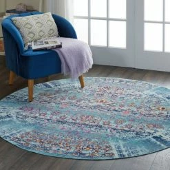 Nourison Vintage Kashan 2 Round Rug