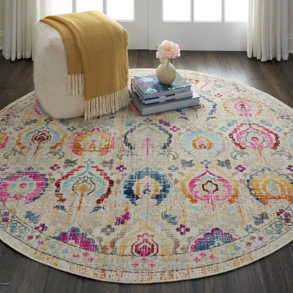 Nourison Vintage Kashan 4 Round Rug 3 Nourison Vintage Kashan 4 Round Rug