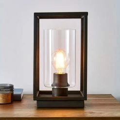 Dunelm London Bronze Industrial Table Lamp