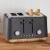 Dunelm Contemporary 4 Slice Matt Grey Toaster 1 Dunelm Contemporary 4 Slice Matt Grey Toaster -Modern Rugs Home 30662544