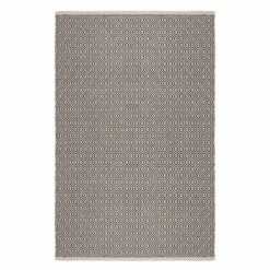 Dunelm Grey Diamond Geometric Weave Rug