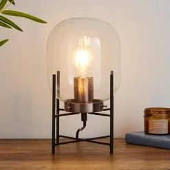 Elements Dayo Jardinere Glass Table Lamp