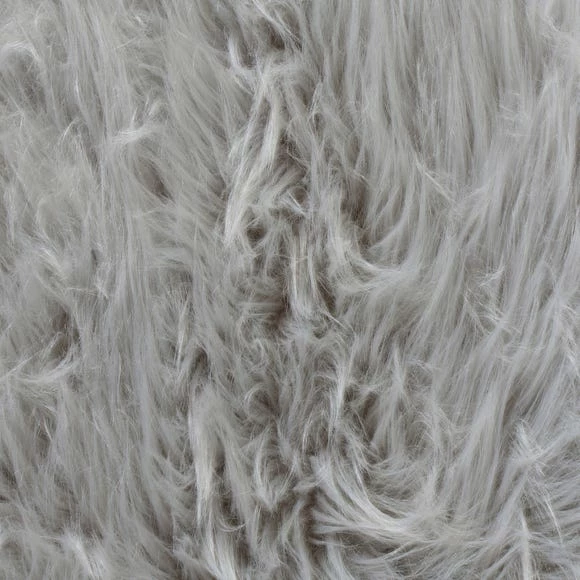 Flair Faux Fur Grey Sheepskin Rug 6 Flair Faux Fur Grey Sheepskin Rug - Image 4