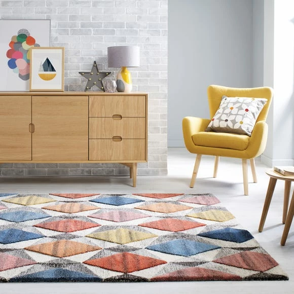 Dunelm Yara Geometric Rug 3 Dunelm Yara Geometric Rug