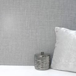 Crown Wallpaper Scandi Textured Grey Wallpaper