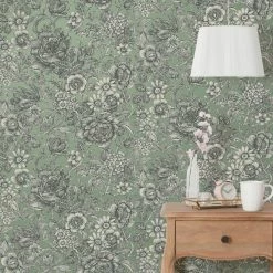 Dunelm Wild Garden Sage Wallpaper