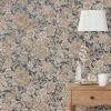 Dunelm Wild Garden Navy Wallpaper 1 Dunelm Wild Garden Navy Wallpaper -Modern Rugs Home 30690593