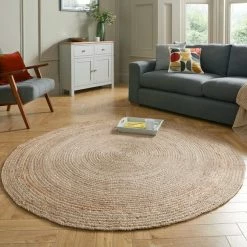 Flair Jute Circle Rug