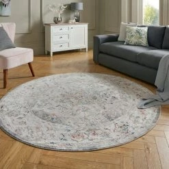 Dunelm Soraya Traditional Circle Rug