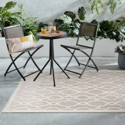 Dunelm Mendoza Natural Geometric Indoor Outdoor Rug