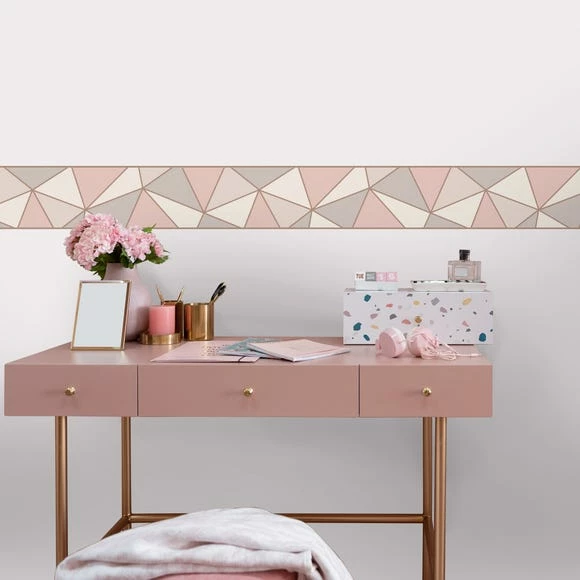 Fine Décor Wallpaper Apex Rose Gold Border 3 Fine Décor Wallpaper Apex Rose Gold Border