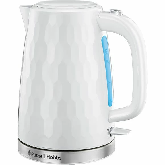 Russell Hobbs Honeycomb Kettle White 3 Russell Hobbs Honeycomb Kettle White