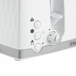 Russell Hobbs Honeycomb 4 Slice Toaster White 12 Russell Hobbs Honeycomb 4 Slice Toaster White -Modern Rugs Home 30713878 alt04