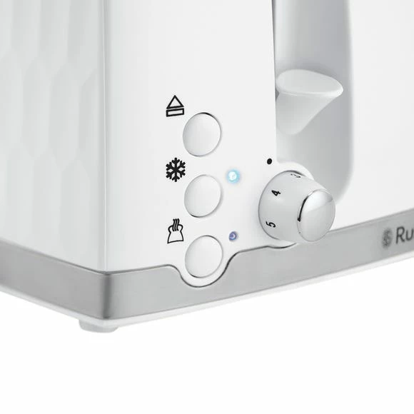 Russell Hobbs Honeycomb 4 Slice Toaster White 7 Russell Hobbs Honeycomb 4 Slice Toaster White - Image 5