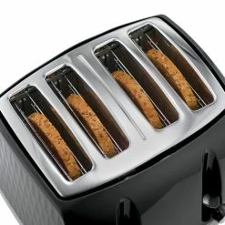 Russell Hobbs Honeycomb 4 Slice Toaster Black -Modern Rugs Home 30713879 alt05