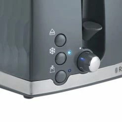 Russell Hobbs Honeycomb 4 Slice Toaster Grey 13 Russell Hobbs Honeycomb 4 Slice Toaster Grey -Modern Rugs Home 30713880 alt05
